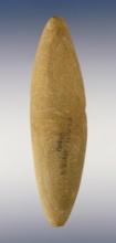 4 3/16" Grooved Tie-on Atlatl Weight made from Sandstone. Found in Franklin Co., Ohio.