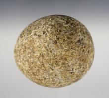 3 1/2" Game Ball made from Hardstone. Found in the 1950's near Oxford, Hamilton Co., Ohio.