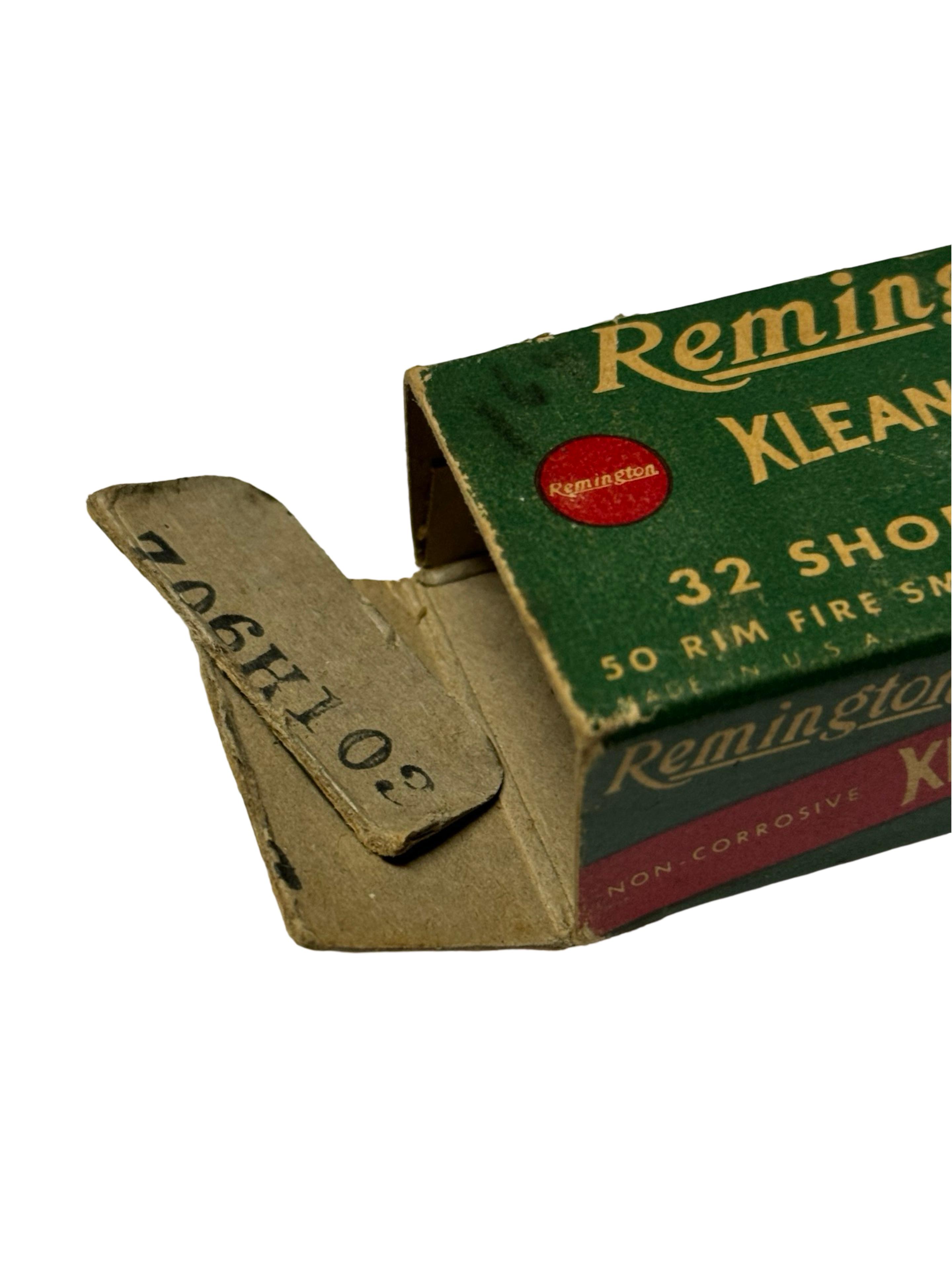 NIB Factory 48rds. of .32 SHORT Rimfire Remington Kleanbore Ammunition