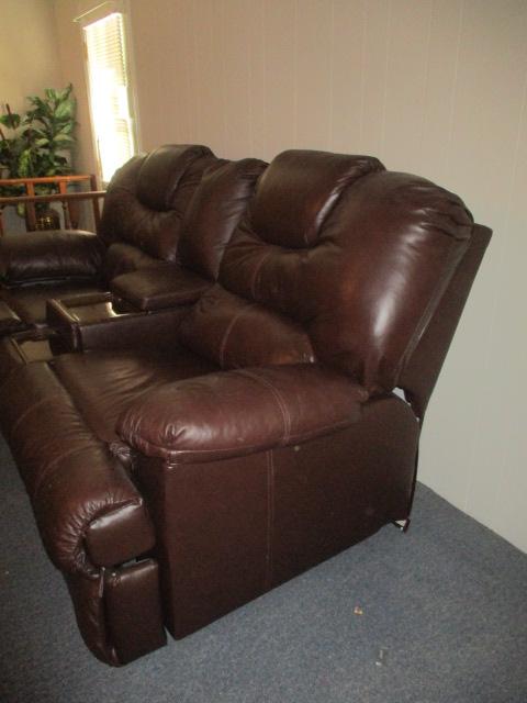 Ashley Furniture Dual Reclining Sofa with Center Console