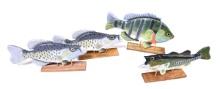 (4) Wood Fish on Stand Displays *LOCAL PICKUP ONLY*