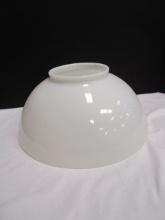 White School House Style Glass Shade