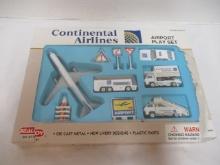New Old Stock RealToy "Continental Airline" Airport Play Set