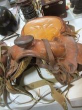 Vintage Saddle King of Texas Leather Western Saddle