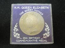 85th Queen Elizabeth Birthday Commemorative Medal