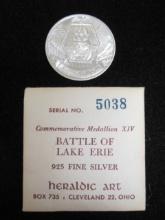 Battle of Lake Erie Sterling Silver Commemorative Medallion