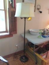 Vintage 3 Arm Torchiere Floor Lamp