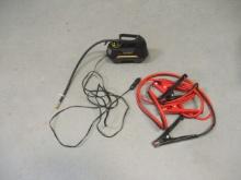 Astro A1 Portable Air Compressor and Pair of Booster Cables