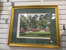 Signed/Numbered Cherrie Nute "13th at Augusta" Print