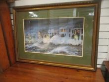 Framed and Matted Jim Booth "The Storm" Print