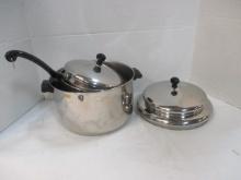 Farberware Aluminum Clad Stainless Steel 3-Piece Pots and Pan Set