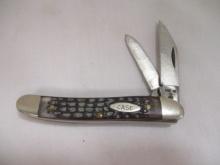1980's Case XX #62087 SS 2 Blade  Knife with Bone Handle