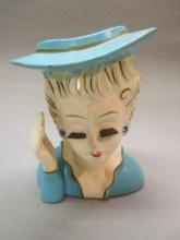 6" Vintage Lady Head Vase