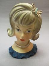 5 1/2" Parma A172 Lady Head Vase Made in Japan