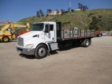 2008 Kenworth T300 S/A Flatbed Truck,