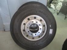 (2) Unused 315/80R 22.5 Bridgestone Rims & Tires