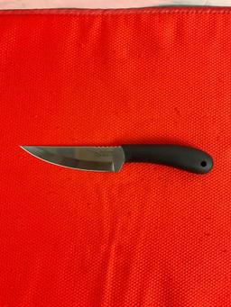 Cold Steel 5" 4116 Krupp Stainless Steel Fixed Blade Roach Belly Hunting Knife w/ Sheath. NIB. See