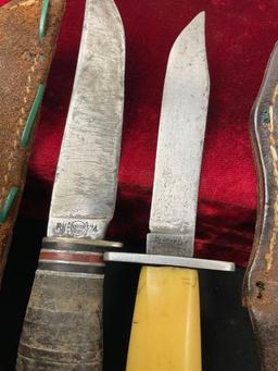 Pair of Vintage Remington Fixed Blade Knives, 1x RH-74 & 1x RH-204