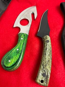 Schrade Old Timer Pro Hunter Knife 3" Blade & Pakistani Stainless Steel Hunting Knife 4" Blade