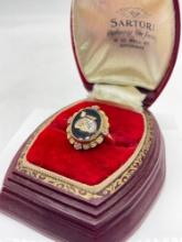 Rare 10k gold Masonic Int. Order of the Rainbow for Girls BFCL ring 3.35 grams ttw