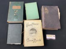 Vintage Cookbooks, James Beard Hors DOeuvre & Canapes, White House Cookbook, The Garden Encyclope...