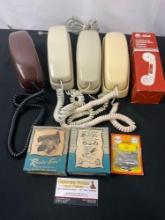Collection of Vintage Phones, and Accessories, Conair, Stromberg Carlson, Lucent Tech, GPX Handsets