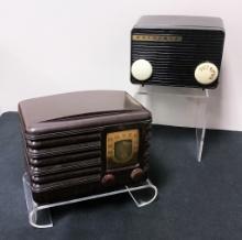 Motorola Radio - Bakelite Case, Model 55A, 7½"x5"x5½";     Sentinel Radio -
