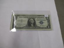 US Currency $1.00 Silver Certificate 1957 2 bills One bill is a star note