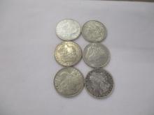 US Morgan Dollars all 1921 6 coins