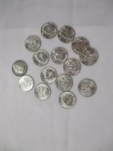 US Kennedy Half Dollars 1964 15 coins