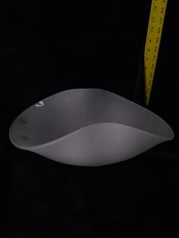 Contemporary Satin Bowl with Rolled Edges