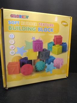 Gilobaby Soft Rubber Texture Building BLocks-NEW