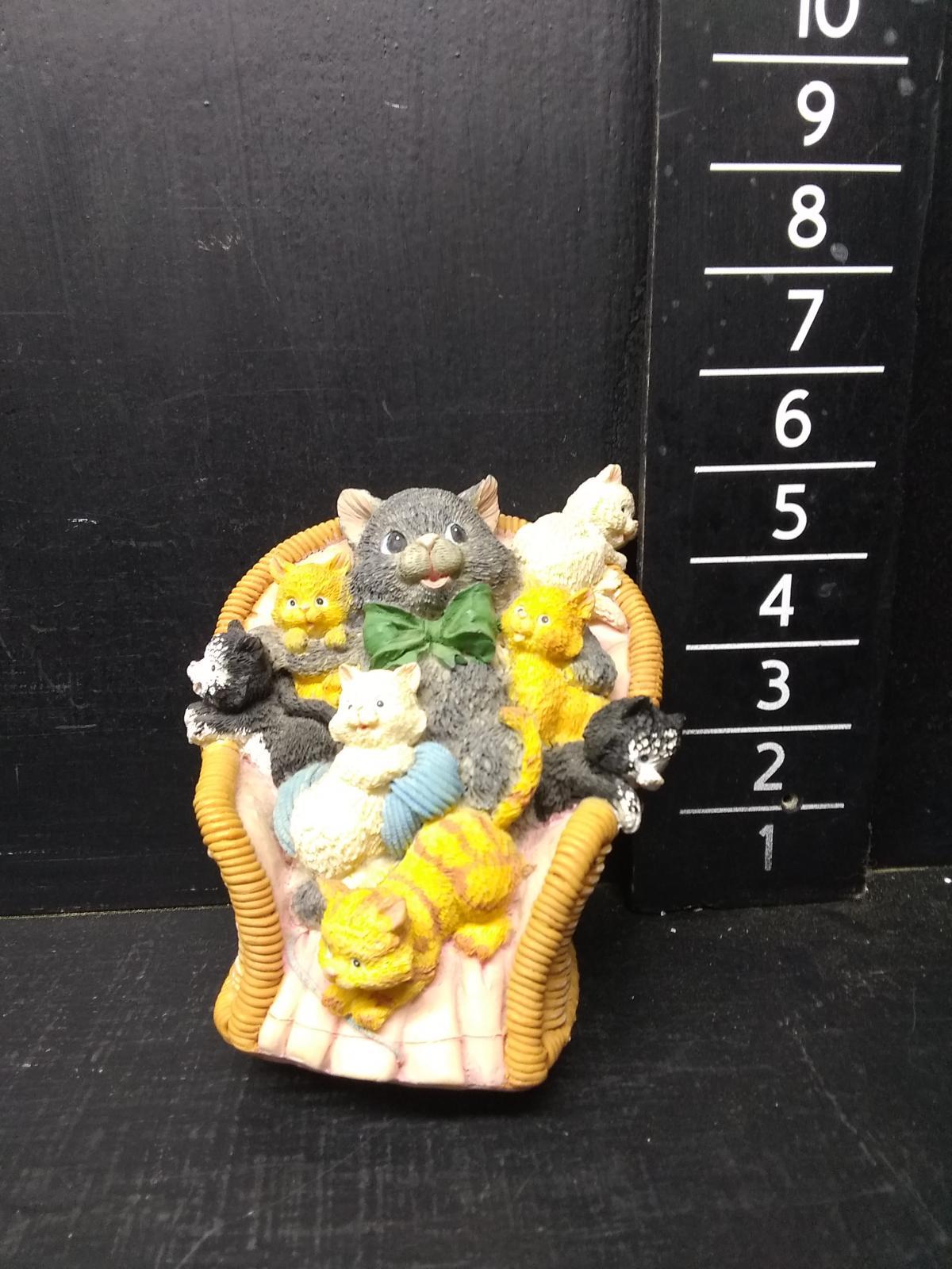 Novelty Cats in Chair Music Box