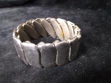 Silver Tone Made in Japan Stretch Bracelet