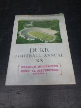 Vintage Duke Football Program Annual-1929