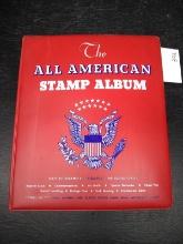 The All American Stamp Album with Stamps