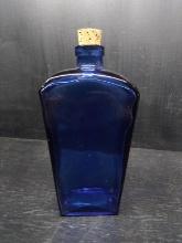 Contemporary Cobalt Blue Decanter Bottle