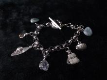 Charm Bracelet with Toggle Clasp