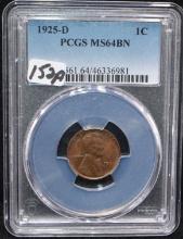 1925-D LINCOLN PENNY - PCGS MS64BN