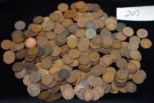264 MIXED DATE & MINT INDIAN HEAD PENNIES