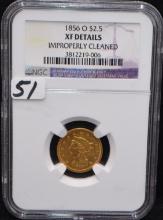 1856-0 $2 1/2 LIBERTY HEAD GOLD COIN