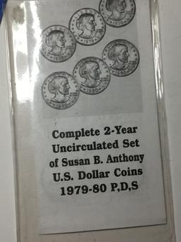 Susan B. Anthony Dollar Set (6 Coins)