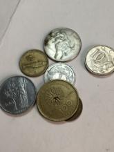Antique Foreign Coin Lot 8 Coins
