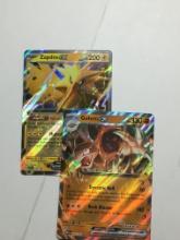 Pokemon Card Lot Holo Mega Rare Golem E X And Promo Rare Holo Zapdos E X Mint Pack Fresh