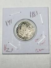 Liberty Nickel 1883 With Cents Rare Date