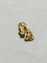 Gold Nuggets Alaskan Yellow Top End 20 Kt+ .130 Grams