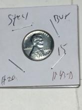 Lincoln Wheat Cent 1943 D Steel Cent