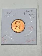 Lincoln Wheat Cent 1946 S Micro S Gem Red High Grade