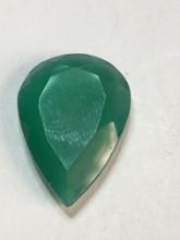 Emerald Glowing Columbian Green Natural Earth Mined 16.15 Cts Stunning Tear Drop Cut