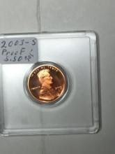 Lincoln Cent Proof 2003 S Red Cam 70? In Plastic Case